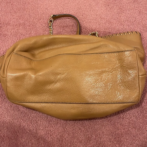 Tory Burch Marion Whipstitch Tote Tan - Picture 5 of 8